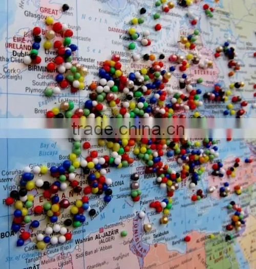 Customizable 4mm Ball Head Coloured Short Map Pins photo-3