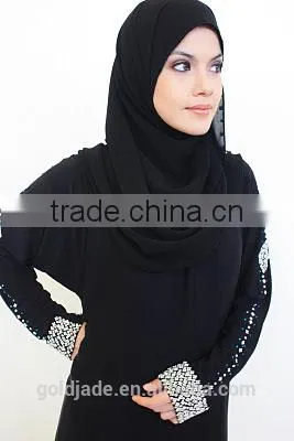 Latest Abaya Designs Black Abaya Wholesale 2016 Dubai Abaya photo-3