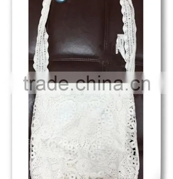 2015 New Design 100% Cotton Handmade Fashion Embroidered Luxury Crochet Handmade Shoulder Bag