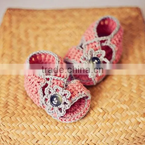 Newest Wholesale Baby Clothing Crochet Baby Sandals photo-4