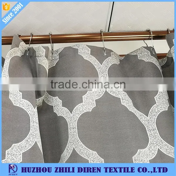 100% Polyester Beautiful Bathroom Shower Curtain Made In China photo-3