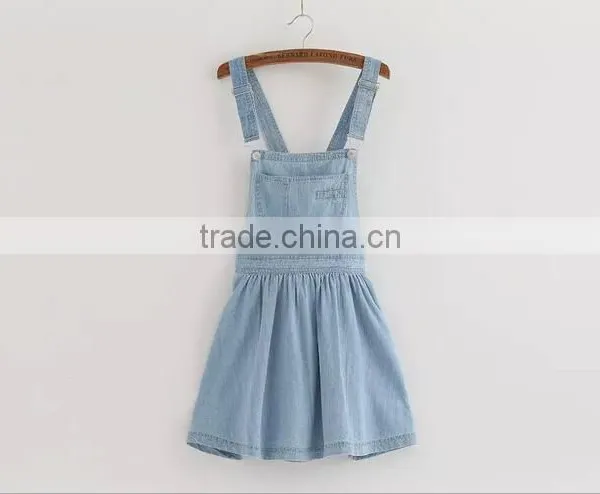 EY0602A Europe and America Women the Cowboy Straps Dress photo-2