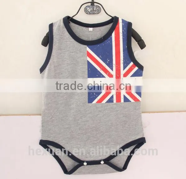 OEM Baby Boy's Clothes 100% Cotton Short Sleeve Rompers photo-2