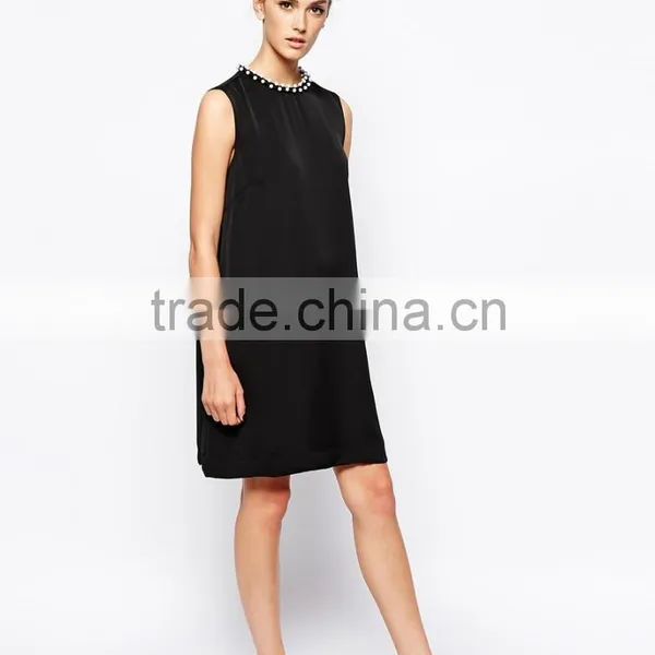 French Connection Dress With Encrusted Neckline photo-4