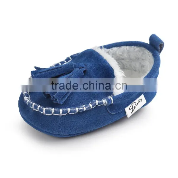 6 Colors Suede Fabric, Soft Sole Baby Moccasins photo-6