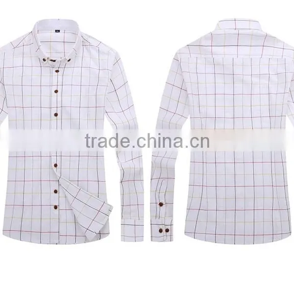 Business Casual Plaid Shirt Wash-and-wear Cotton of Cultivate One's Morality Men Long Sleeve Shirt Male Tide photo-2