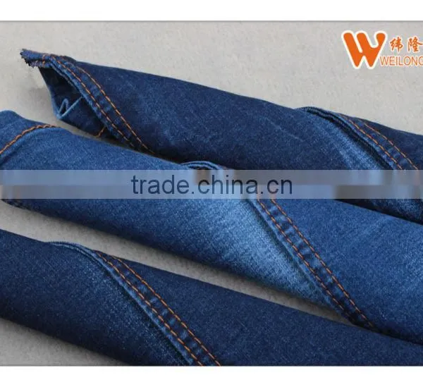 8.5OZ Ancient Cotton Indigo Denim Jeans Fabric photo-2