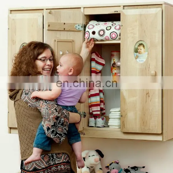 New Design Kindergarten Furniture Wooden Children Toy Storage Cabinets photo-5