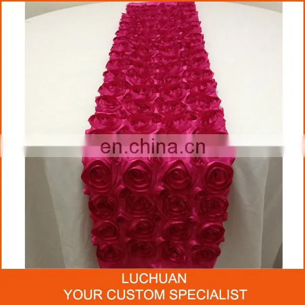 High Quality Fancy Wedding Rosette Table Runner photo-2