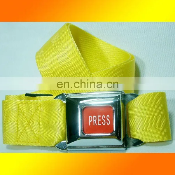 Yellow Weaving Belt for Man and Woman