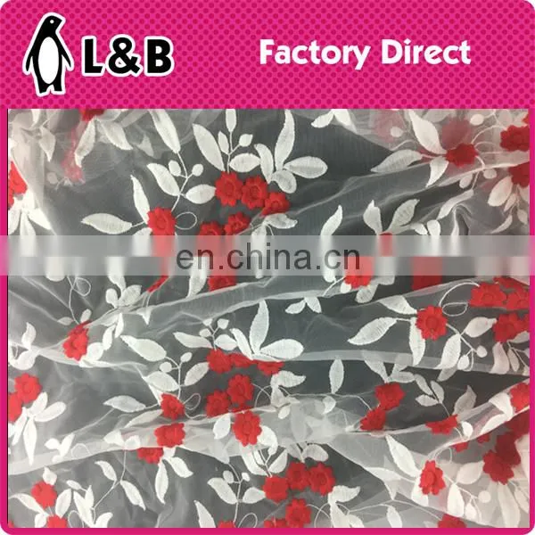Wholesale New Design Popular Embroidery Lace Dress Fabric photo-2