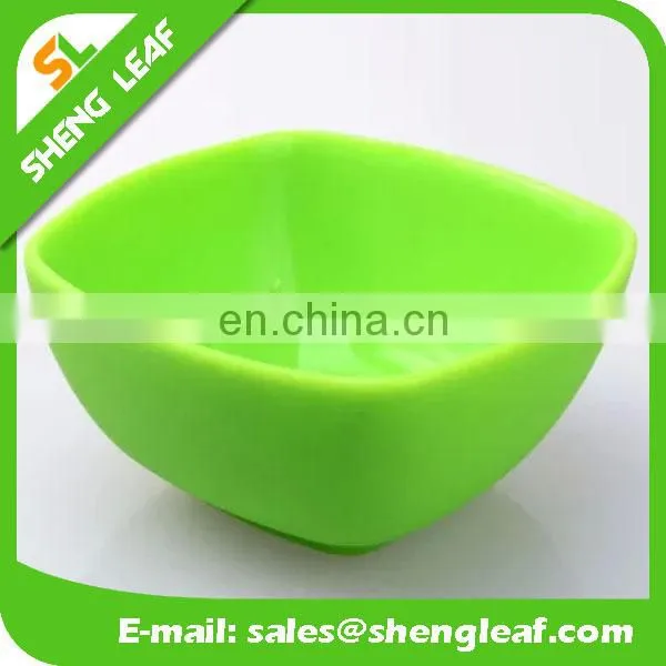 Square Shape Various Color Silicone Food Serving Bowls photo-4