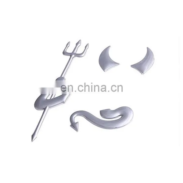 Devil Cool Car Decals Stickers /Car Badges Gold & Silver