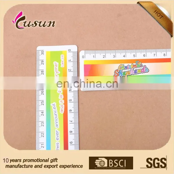 Fashion Design Promotional Logo Customized 30cm Straight Custom Plastic Ruler photo-2