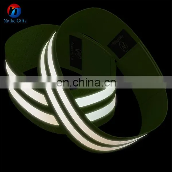 High Visibility and Safety Elastic Reflective Wristband/Reflective Armband photo-3