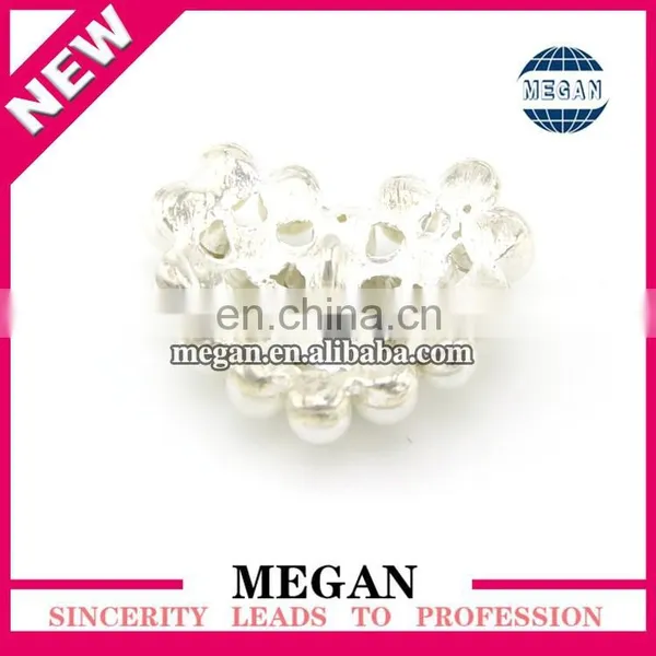 New Product 2016 Popular Heart Shape Alloy Pearl Rhinestone Button photo-2