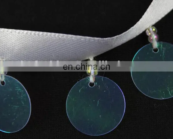 Wholesale Colorful Sequins Beaded Tassel Lace Trim for Decorative photo-5