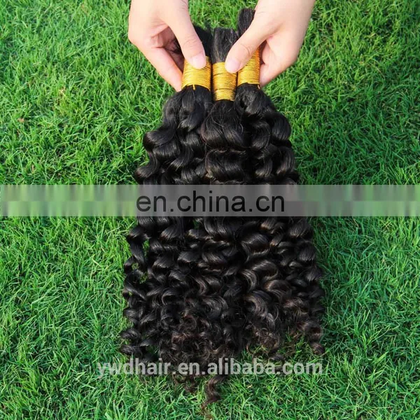 10-40INCH 8A Unprocessed Brazlian Virgin Hair Kinky Curly Raw Unprocessed Virgin Hair Brazilian Bulk Hair For Braiding Curly photo-5