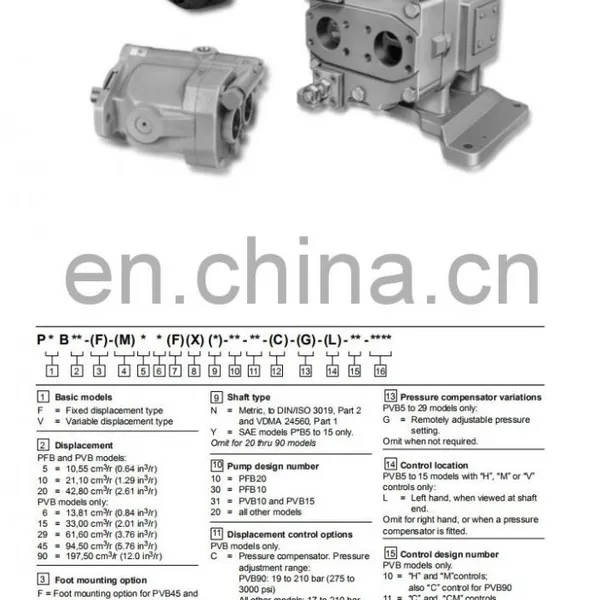 EATON Vickers VICKERS Piston Pump PVQ10 PVQ13 PVQ20 PVQ40 Oil Pumps photo-4