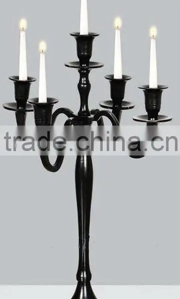 Black Brass Decorative Candelabra For Wedding And Parties photo-5