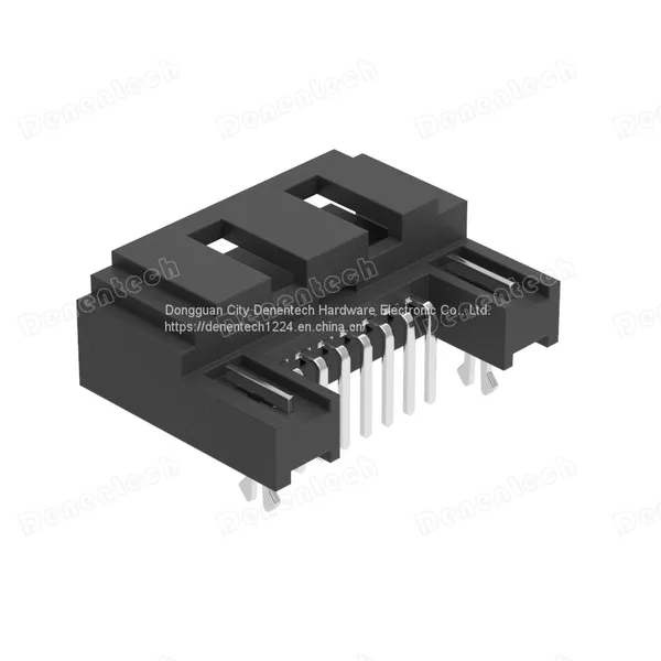 Denentech SATA 7P Male Right Angel DIP Connector photo-2
