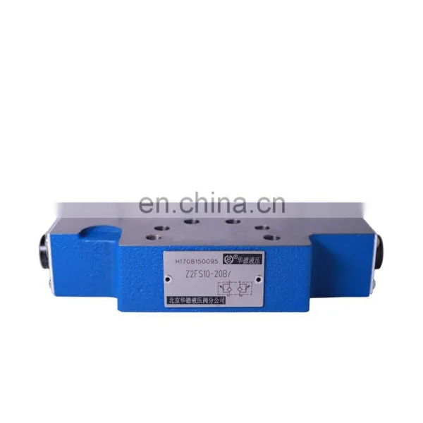 Beijing Huade Hydraulic Valve Z2FS10-20B Superimposed Double One-way Throttle Valve Flow Speed Regulating Valve