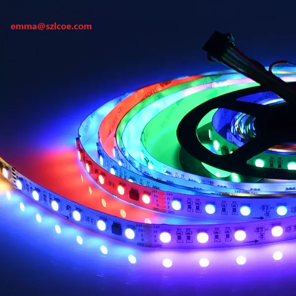 Addressable RGB DMX512 Flexible Led DMX Strip 24V 5050smd Full Color Rgb Digital Dmx512 LED Strip