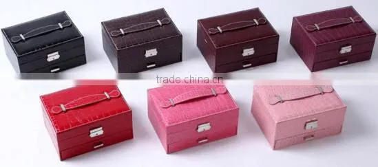 High Quality Faux Leather Jewelry Display Storage Box,makeup Jewelry Box,jewelry Travel Carrying Case photo-5