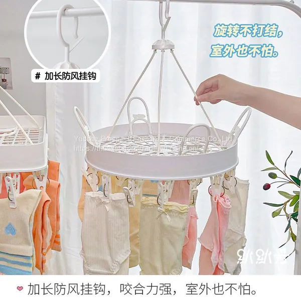 Hot Selling Exported Plastic Clothes Socks Hanger 12 Pegs photo-3