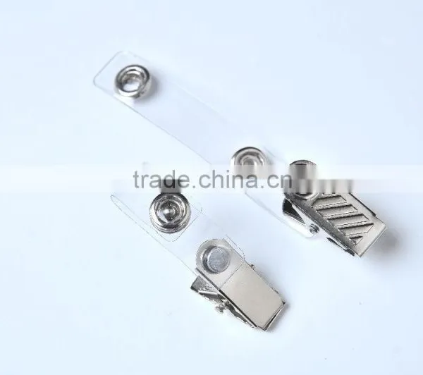 Small ID Badge Holder Metal Clips photo-5