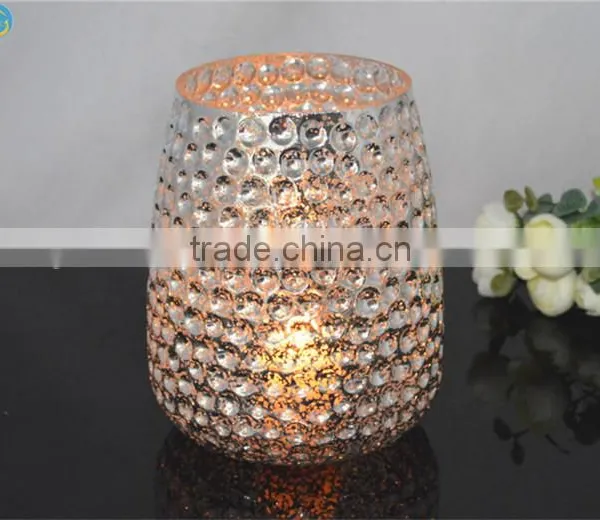 Glass Candle Holders Flowers Vase