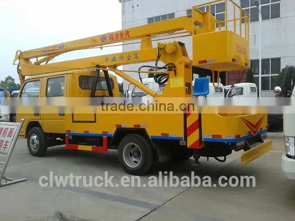 2014 Good Price Dongfeng Crew Cab 14M Hydraulic Lift Platform Truck photo-4