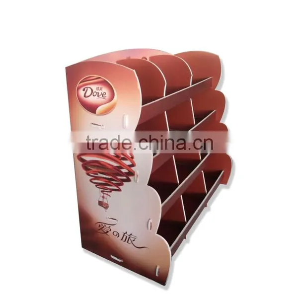 Cardboard Promotional Display Shelf Cardboard Pallet Display For Chocolate photo-2