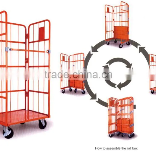 Logistics Warehouse Steel Nestable Roll Container photo-2