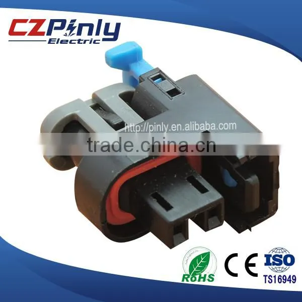 2 Way Black Female DELPHI Injector Connector for Buick 1532618115411633 photo-2