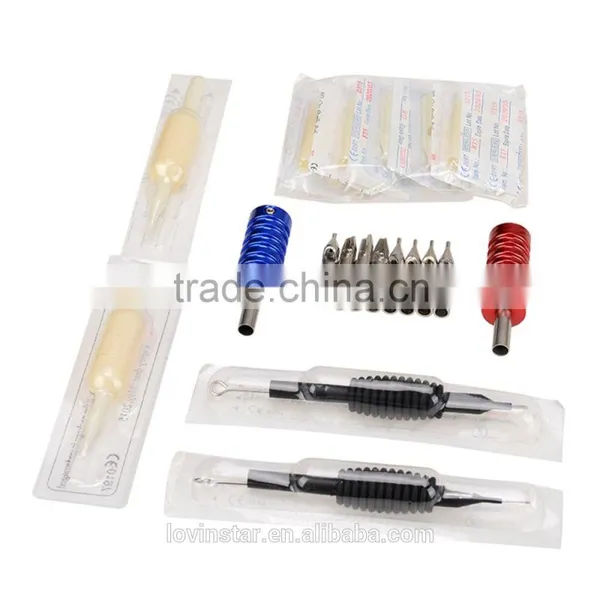 China Factory Price Professional Tattoo Kit 2 x Casting Tattoo Machine + Power Supply + Pedal + Needle + Accessories Bag Etc photo-6