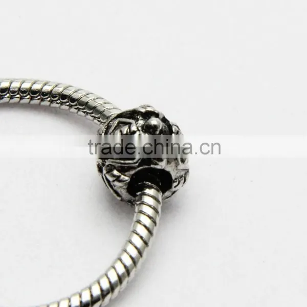 DIY Drum Shape Large Hole Metal Beads, Lead Free Nickle Free Necklace and Bracelet Zinc Alloy Beads Accessories photo-2