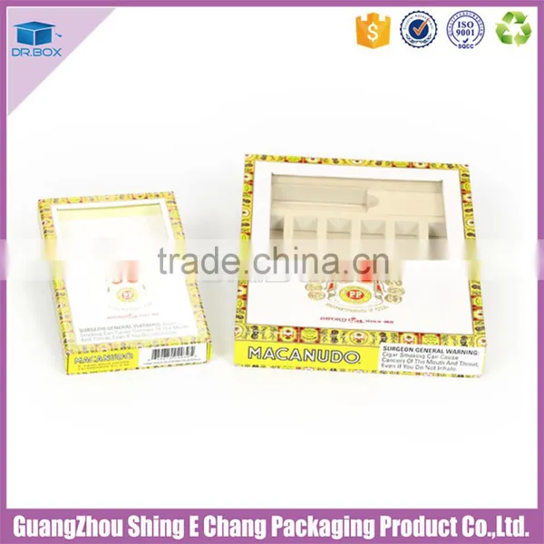 2016 Logo Customized Paper Printing Display Unique Packaging Box for Cigar With Insert photo-3