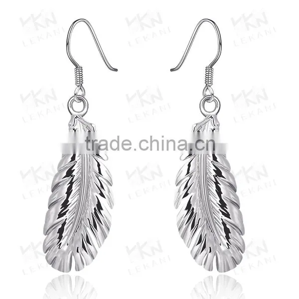 Factory Direct Sale Feather Earrings Jewelry Gold photo-5