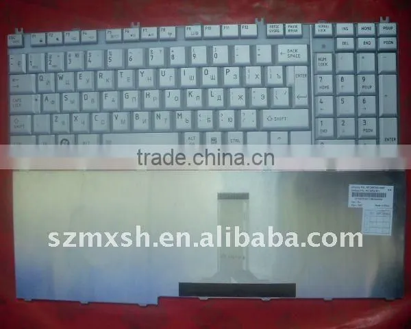 Silver Laptop Keyboard for Toshiba P300