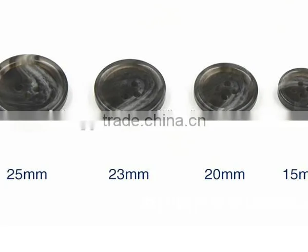 Sedex Audited Factory 2 Pillar Polyester Horn Button, Resin Horn Coats Button photo-2