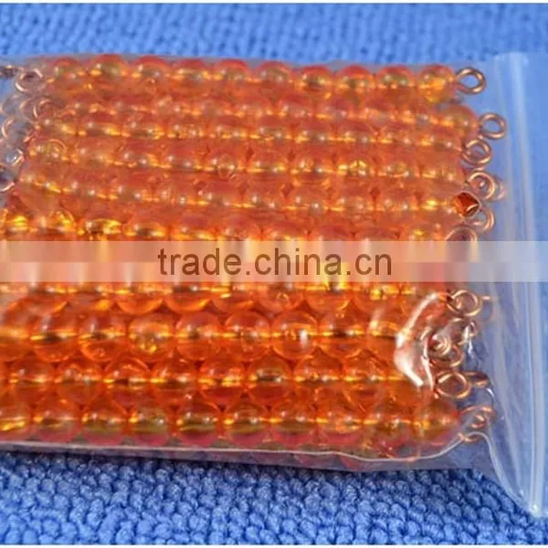 Montessori Materials Toys 45 Golden Bead Bars of Ten Teaching Aids photo-4