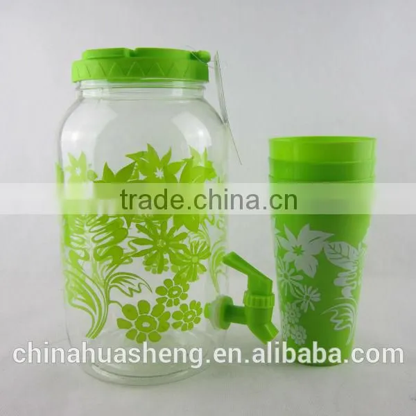 25 Pieces Party Drink Set Large Capacity Water Jar PET Beverage Dispenser BPA Free Water Container photo-2