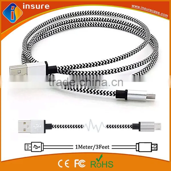 1M Colorful Braided Cheap Usb Cable With Good Quality photo-6