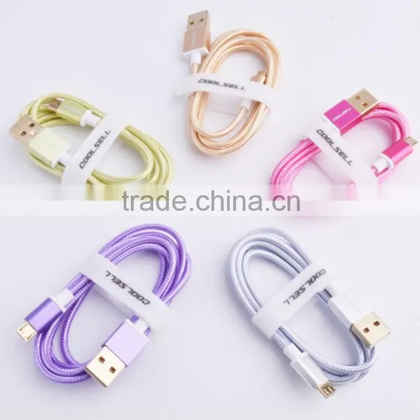 2016 High Selling Micro Usb Braided Cable for Andriod photo-2