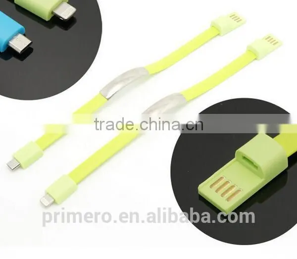Micro USB Cable Bracelet Data Charging Line Wristband For Android photo-5