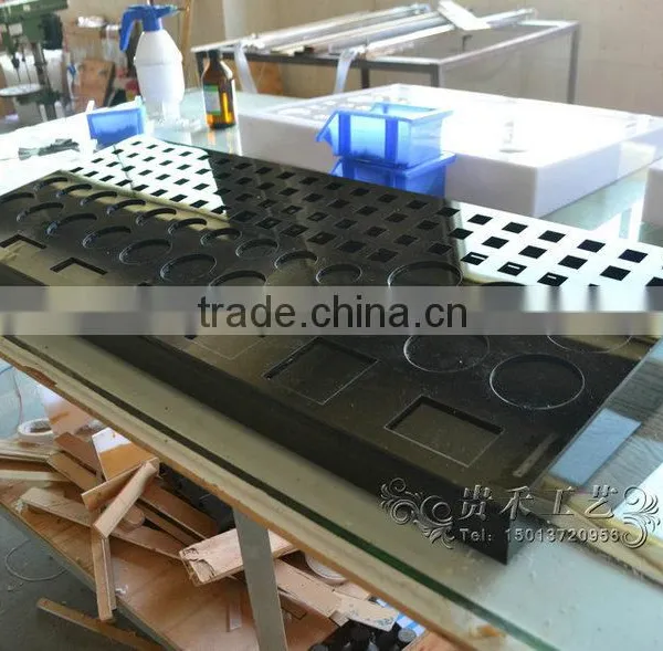 High-end 3CE Acrylic Cosmetic Display Plexiglass Makeup Counter photo-3