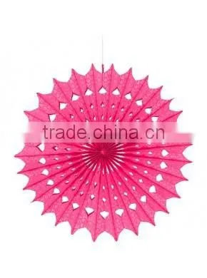 Hot Sale !small Lovely Tissue Paper Fan for Party Wedding Decorations photo-5