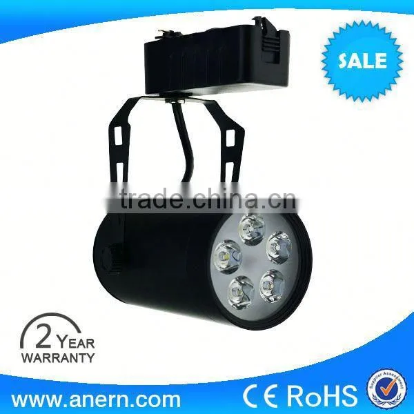 Black or white finish led lights 12 v warm white 5w led track lights spot