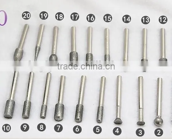 Yiyan Diamond Coated Burs Lapidary Rock Shaping Jewelers Tools photo-5